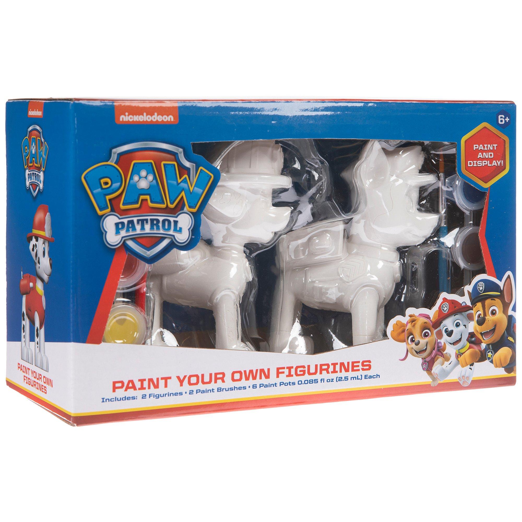 Paw patrol painting hot sale figures