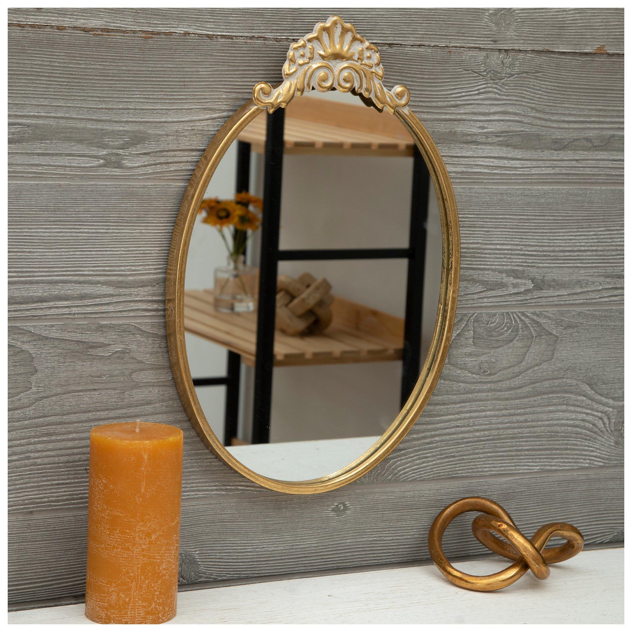 Gold Ornate Oval Metal Wall Mirror | Hobby Lobby | 2193472