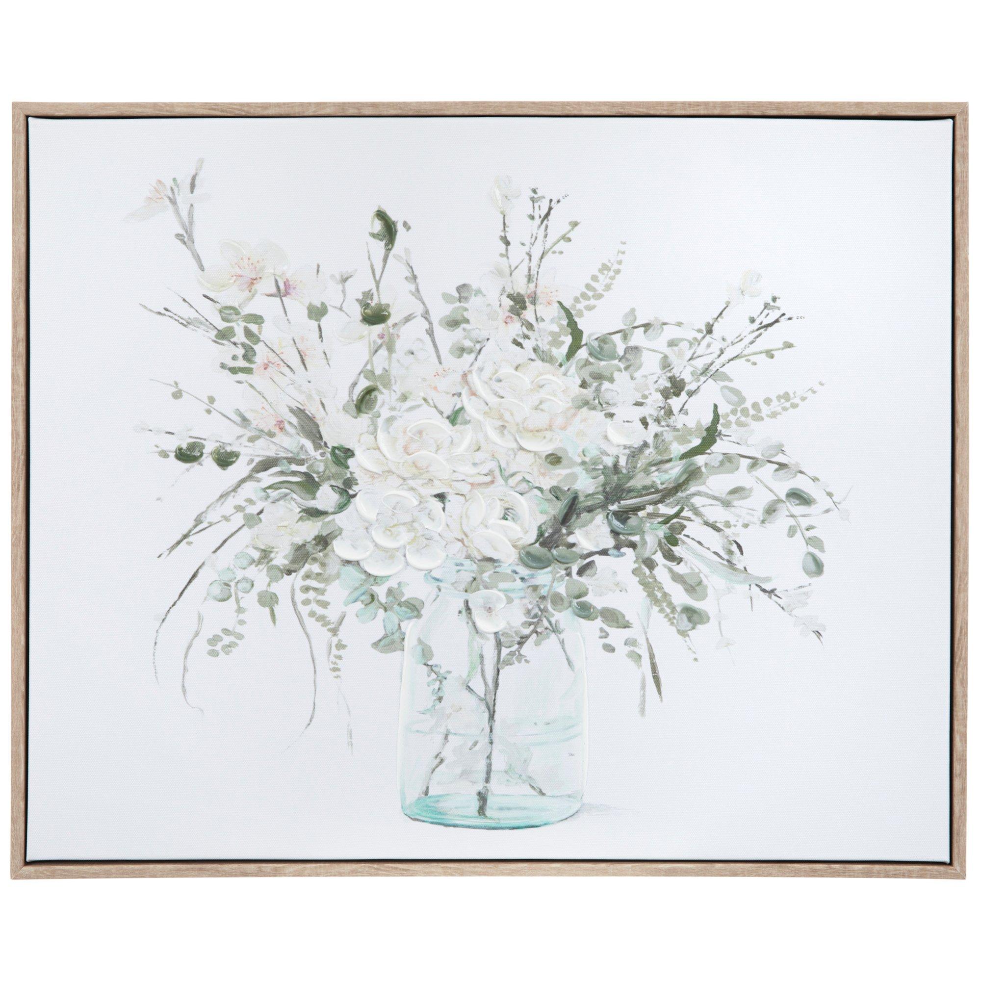 White Floral Bouquet Wood Wall Decor Hobby Lobby 2193613