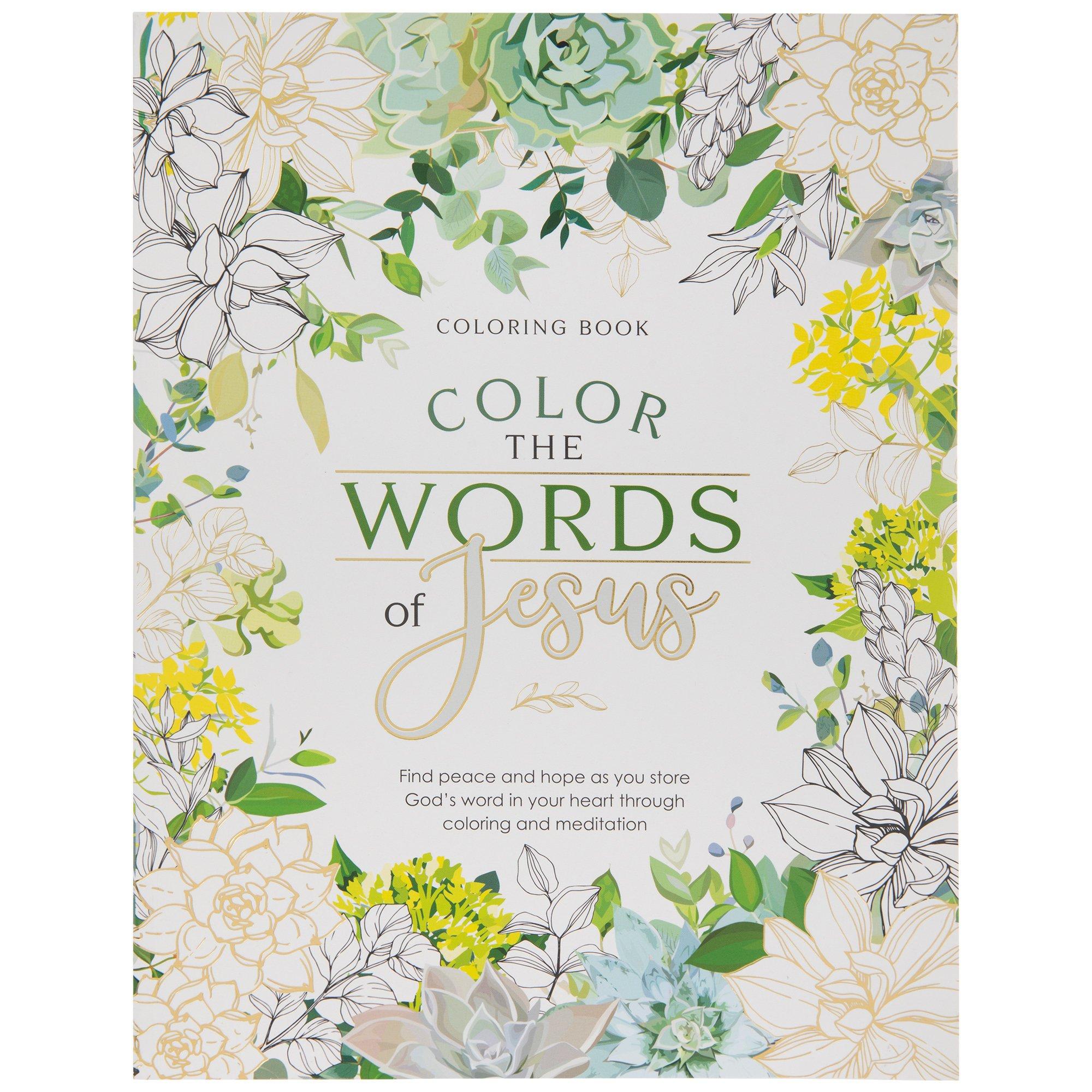 Color The Words Of Jesus Coloring Book Hobby Lobby 2193852