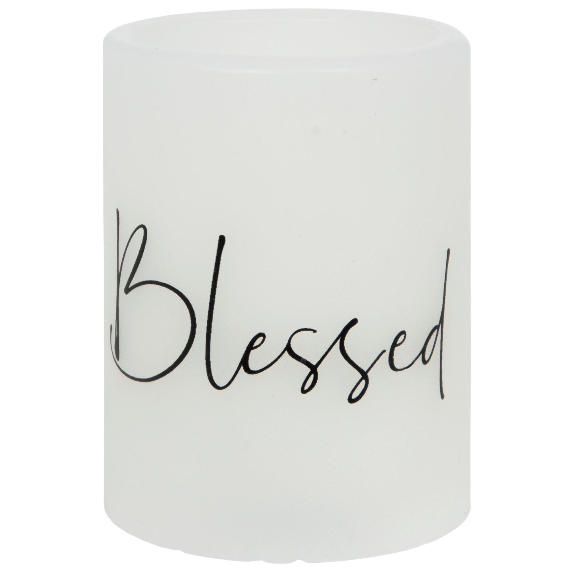 Blessed LED Pillar Candle 3" x 4" Hobby Lobby 2194413