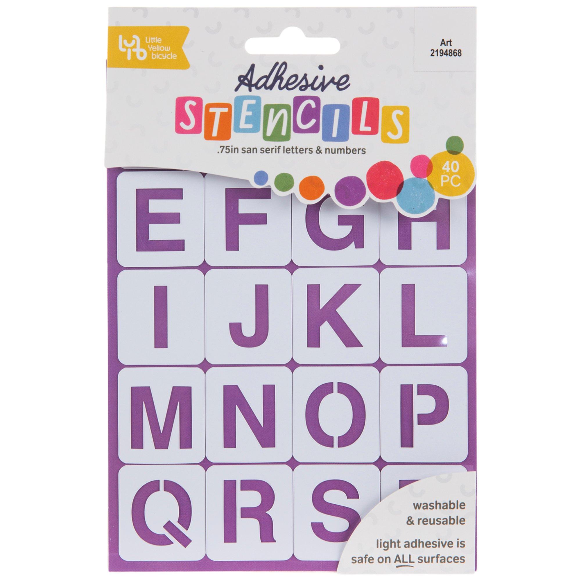 Laminated Oilboard Letter & Number Stencils, Hobby Lobby, 511246