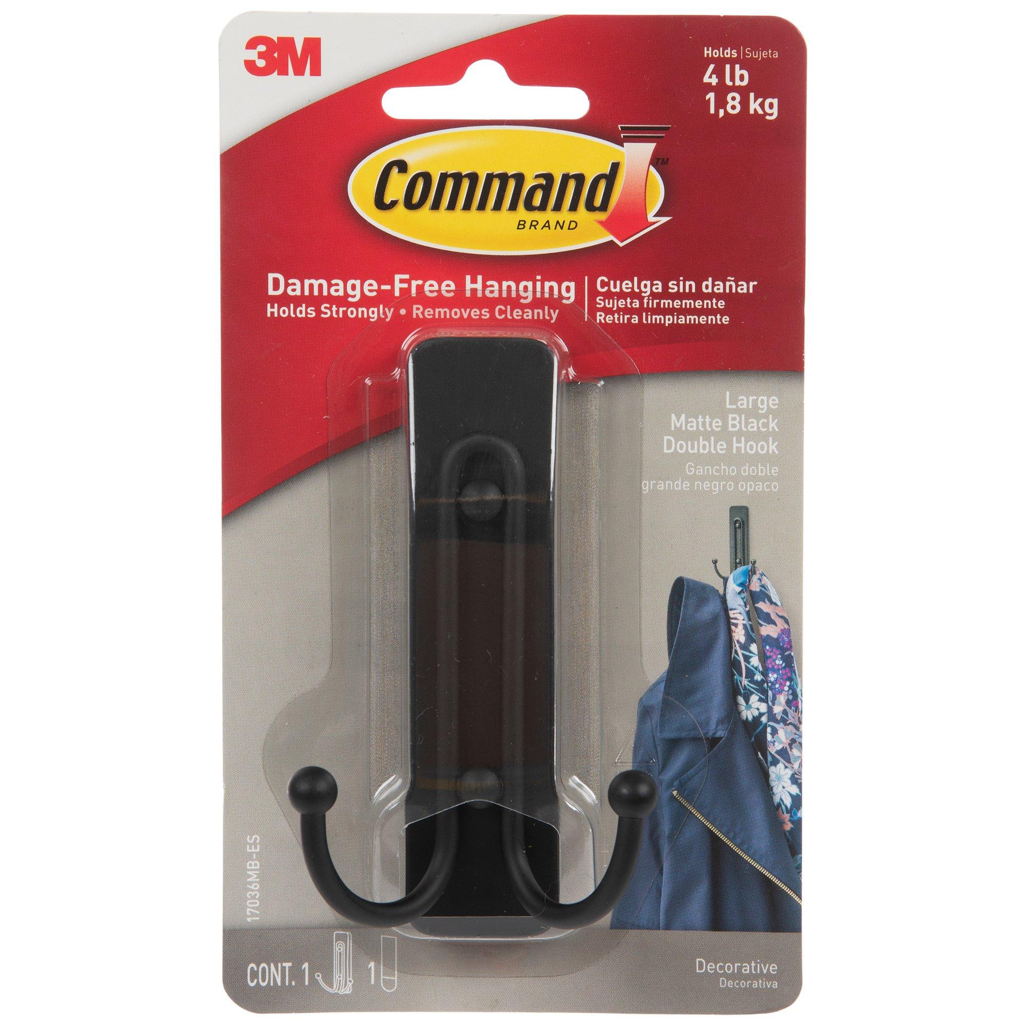 Command Large Matte Black Double Hook Hobby Lobby 2194900