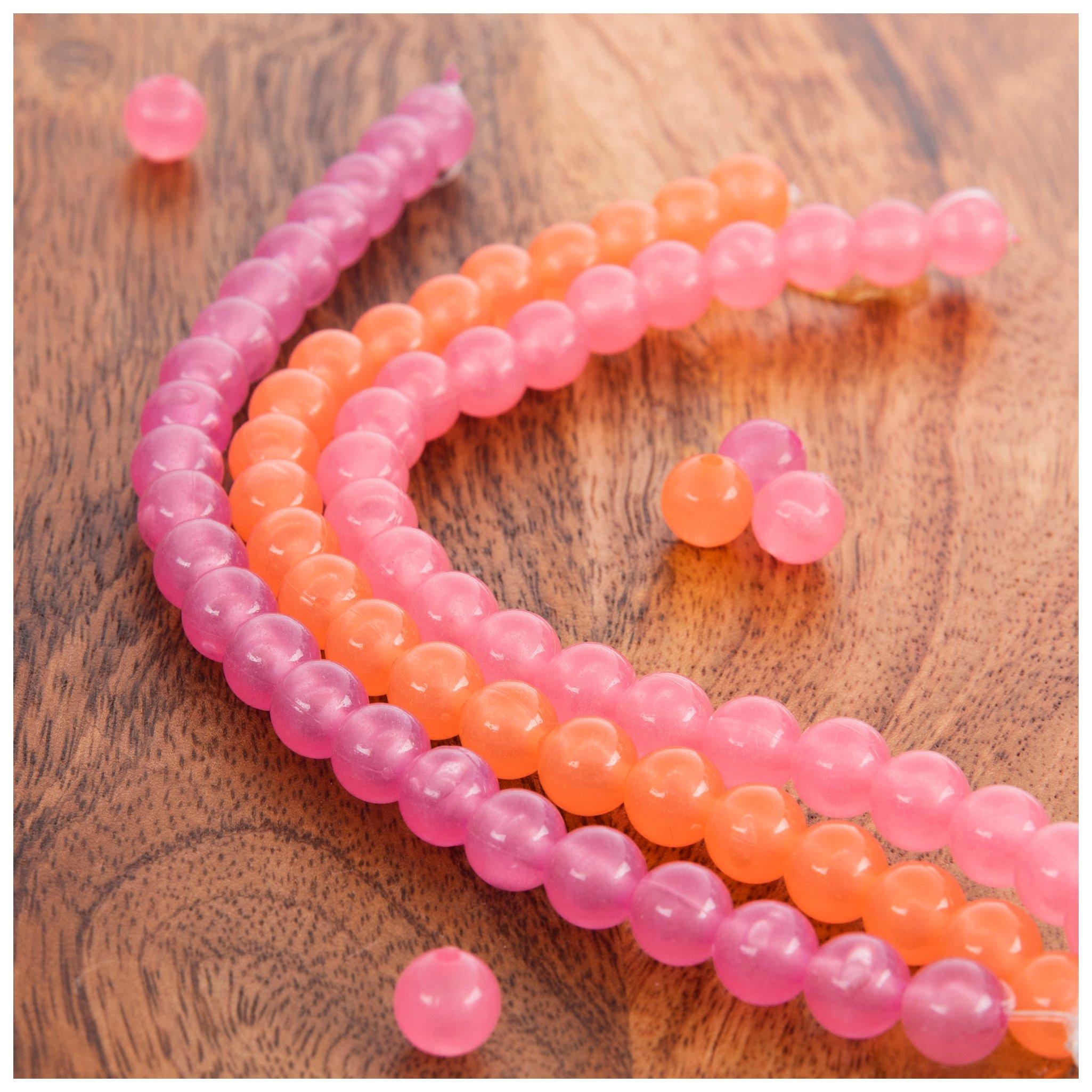 Pink GlowInTheDark Bead Strands 8mm Hobby Lobby 2195188