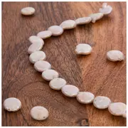 Cultured Pearl Disc Bead Strand - 11mm
