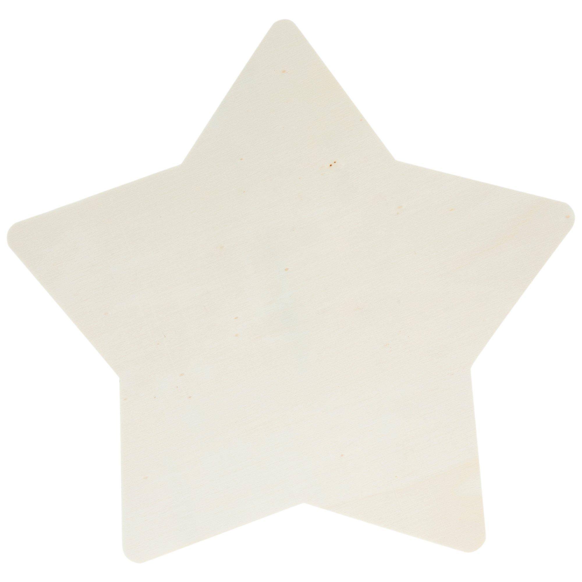 Wood Round Blank - Blue Star at Home