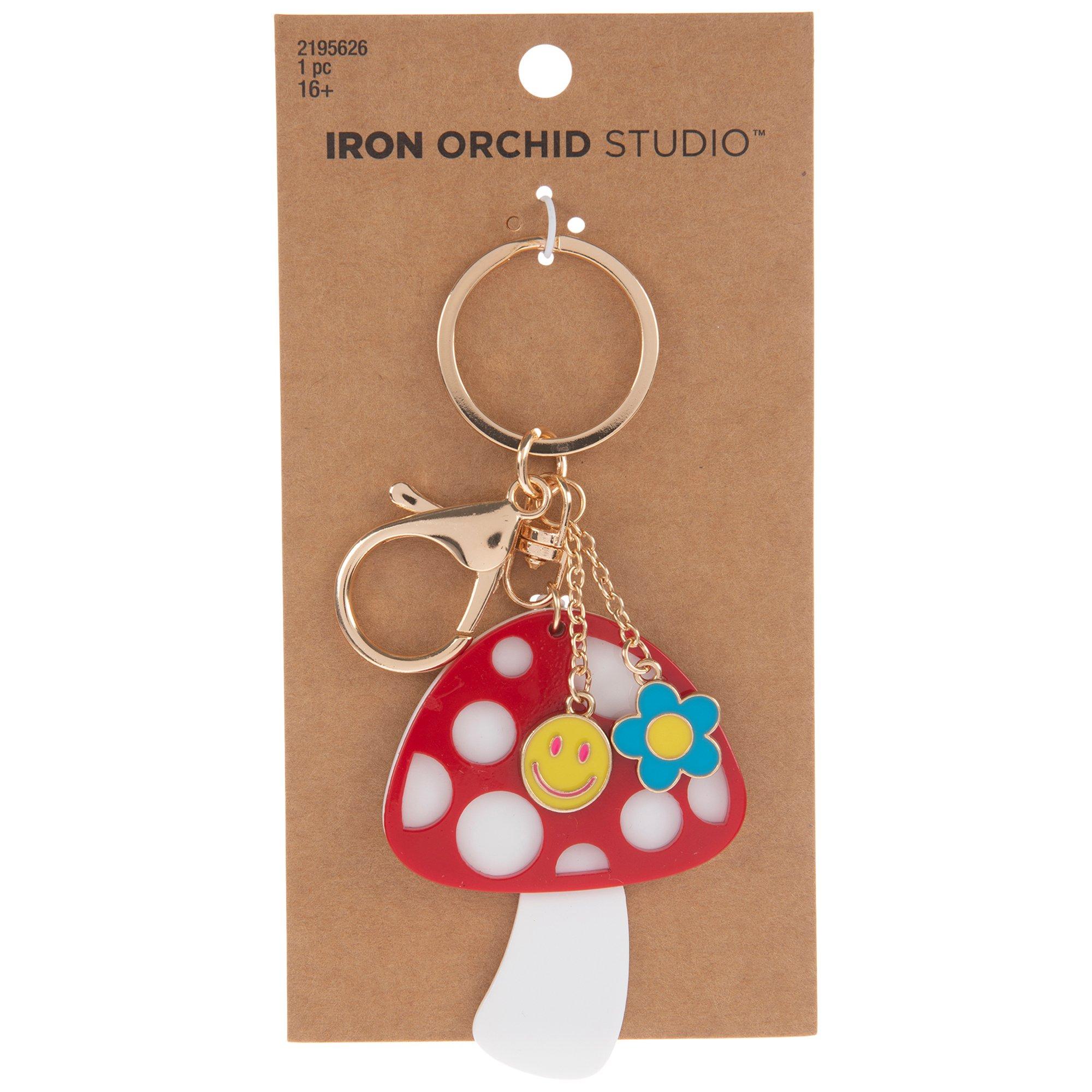 Mushroom Keychain Wristlet