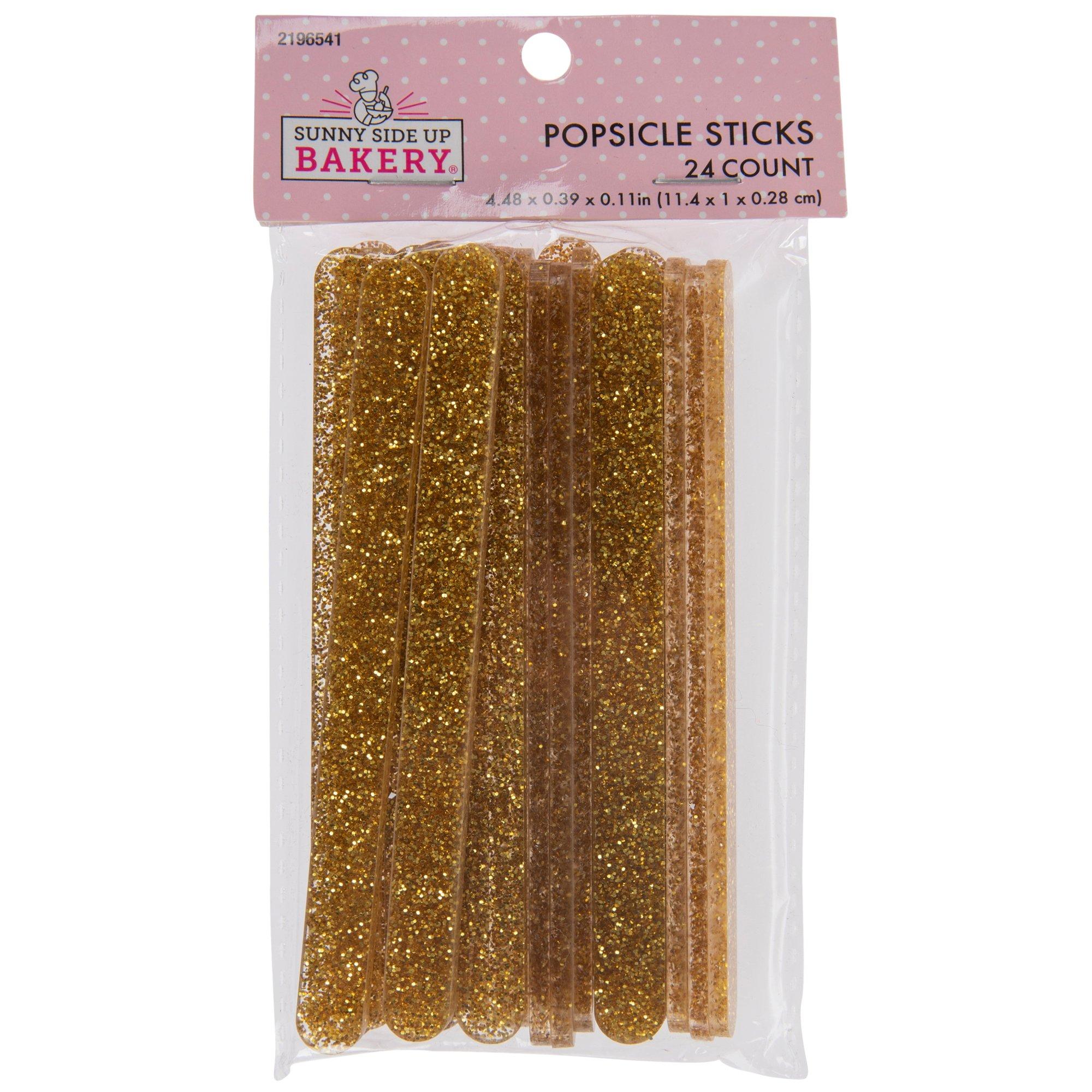 Shop Mirror Gold Popsicle Sticks: Gold Cakesicle Sticks 12 Count – Sprinkle  Bee Sweet
