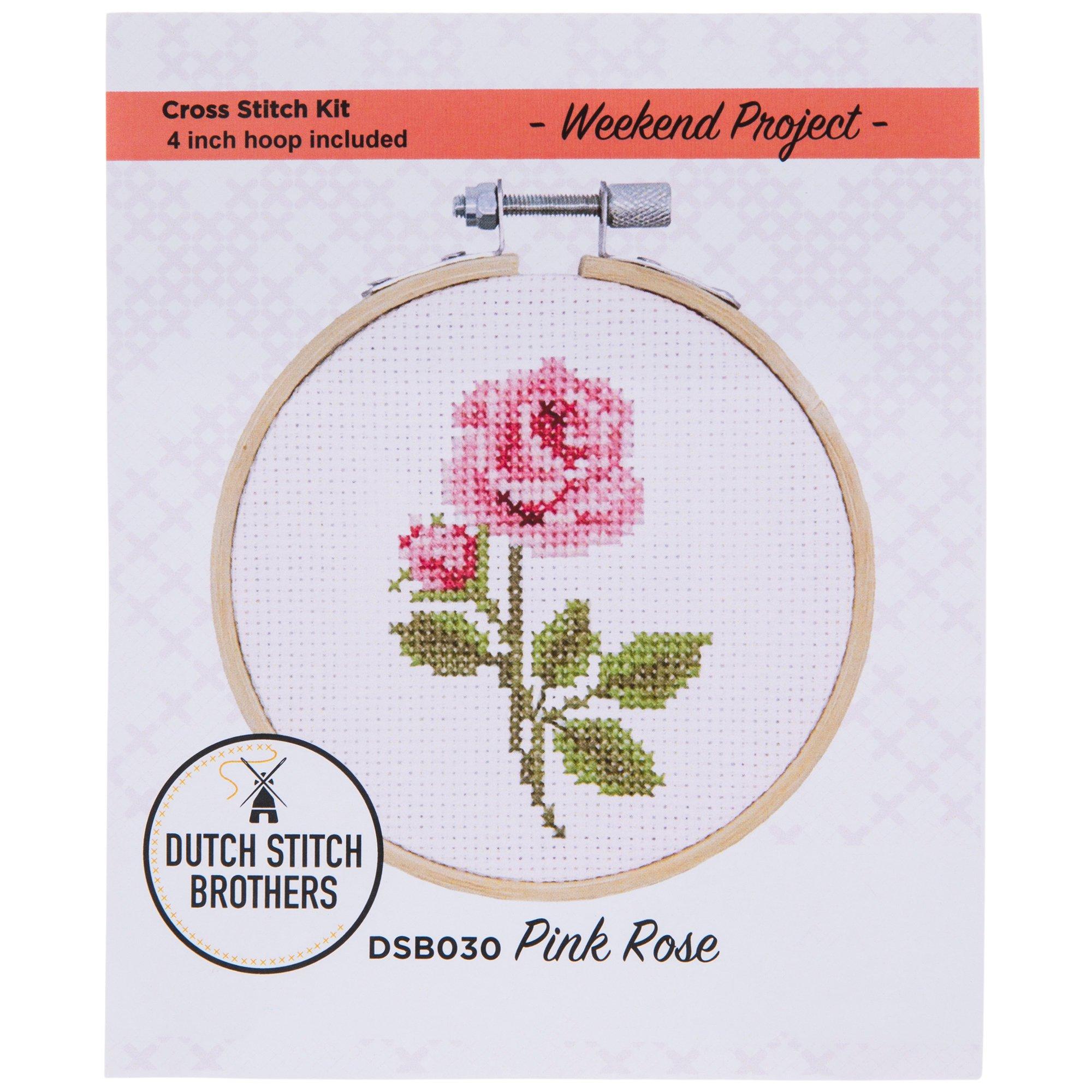Pink Rose Cross Stitch Kit Hobby Lobby 2198257