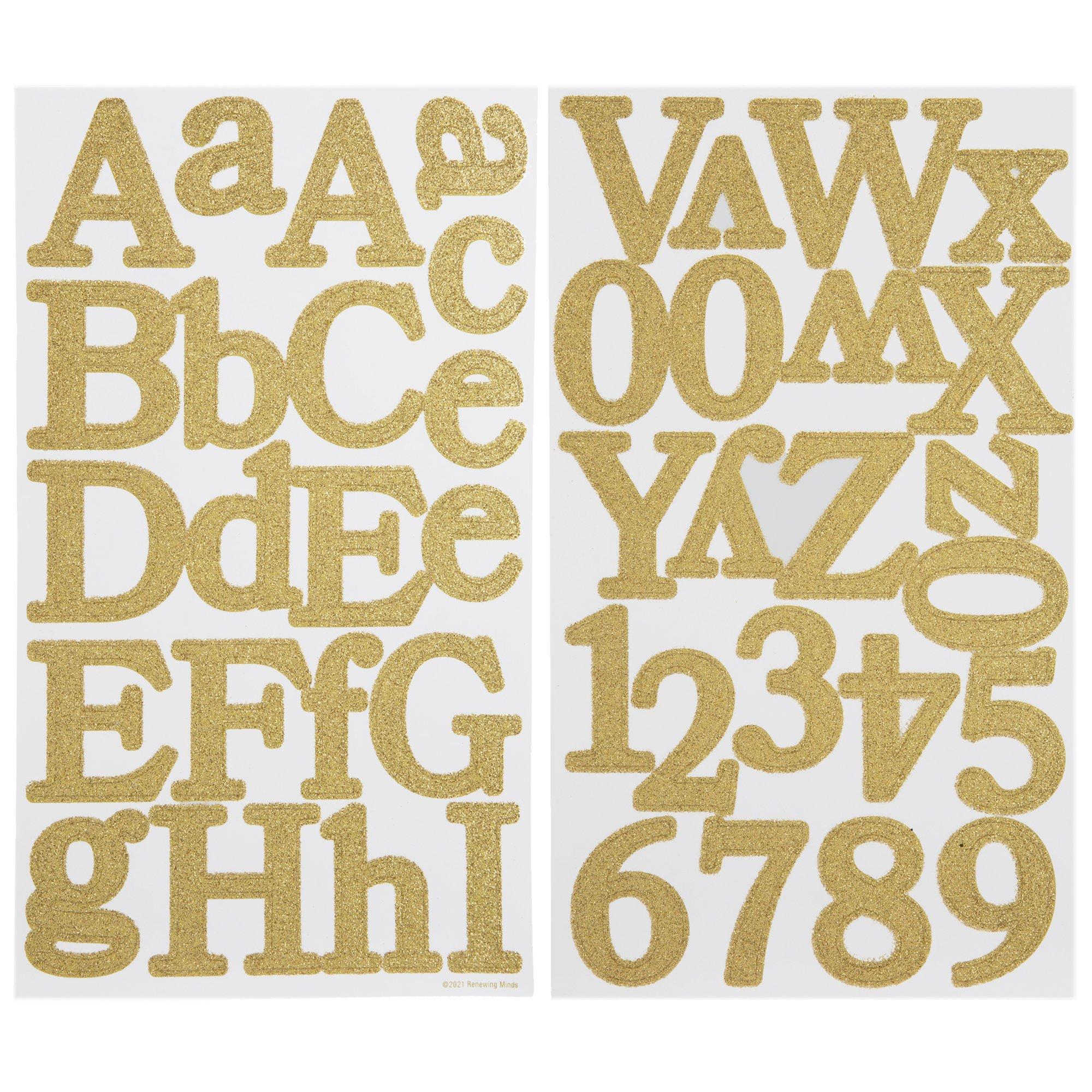 Foil Script Alphabet Stickers, Hobby Lobby