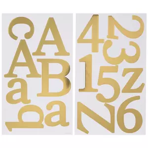 4 Inches Golden Letter Sticker, Golden Bulletin Board Letters, Self-adhesive  Letter, Numbers And Symbols, Alphabet Letters For Craft, Paper Cut Out Poster  Letters And Number For Bulletin Boards - Toys & Games 