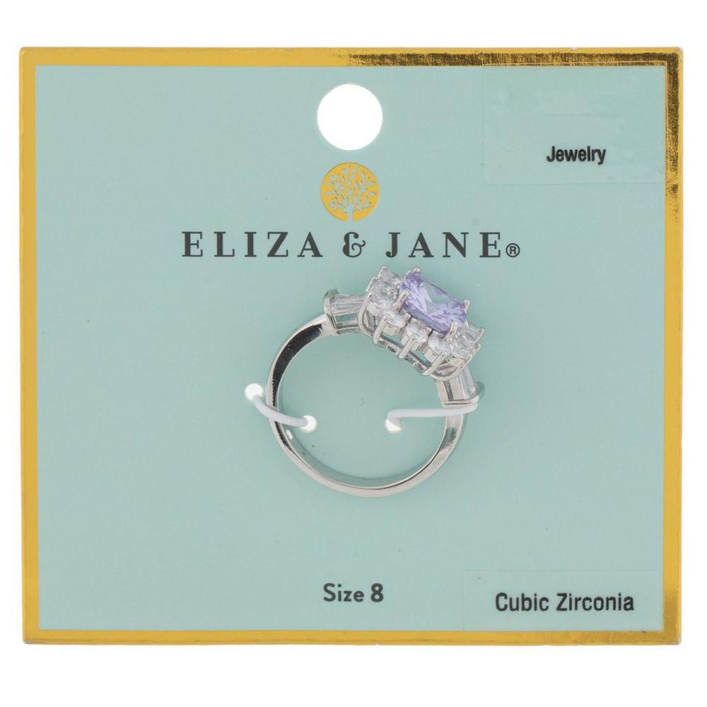 マリアンヌ・リング Light Purple Cubic Zirconia Cluster Ring - Size 8 | Hobby