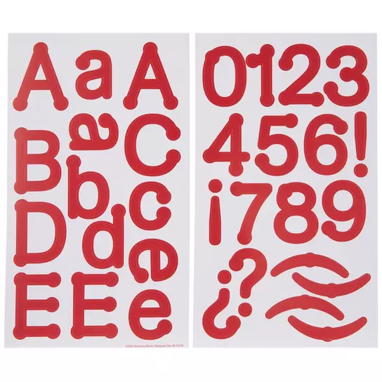 Letter and Number Stickers