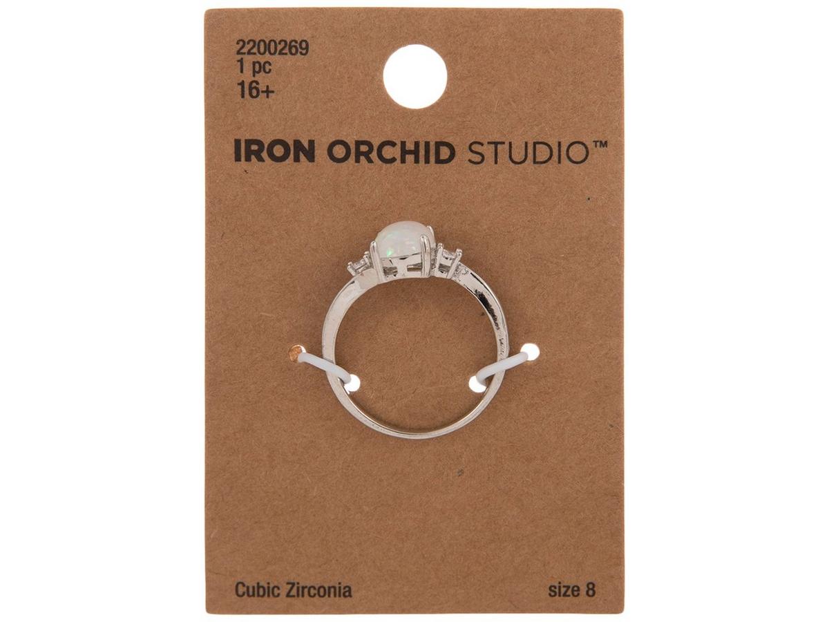 Imitation Opal & Cubic Zirconia Ring - Size 8 | Hobby Lobby | 2200269