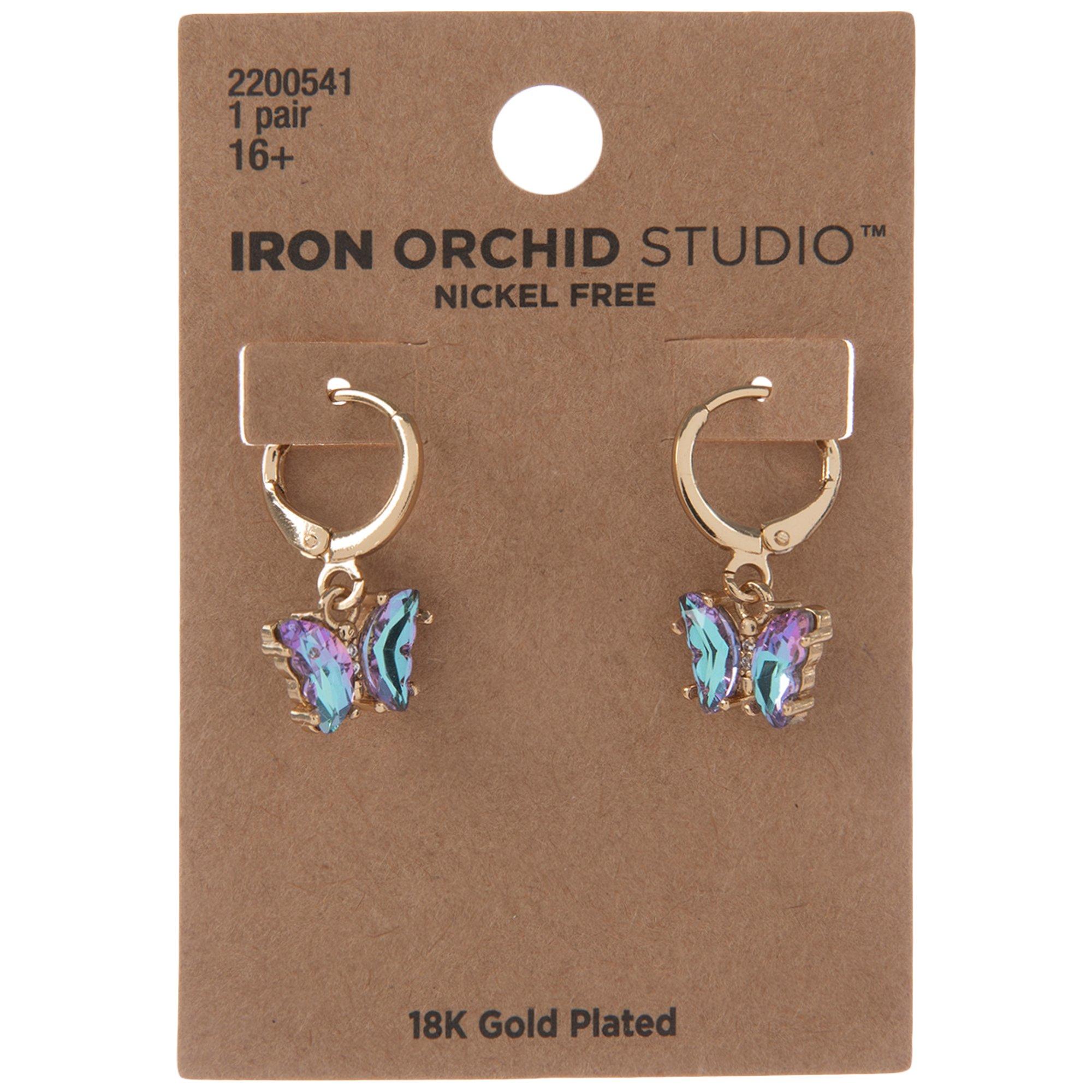 ●VVV● SET Aurora Butterfly Ribbon Piercing 24FWER053F 18K Gold Plated Butterfly Charms | Hobby Lobby | 2200541