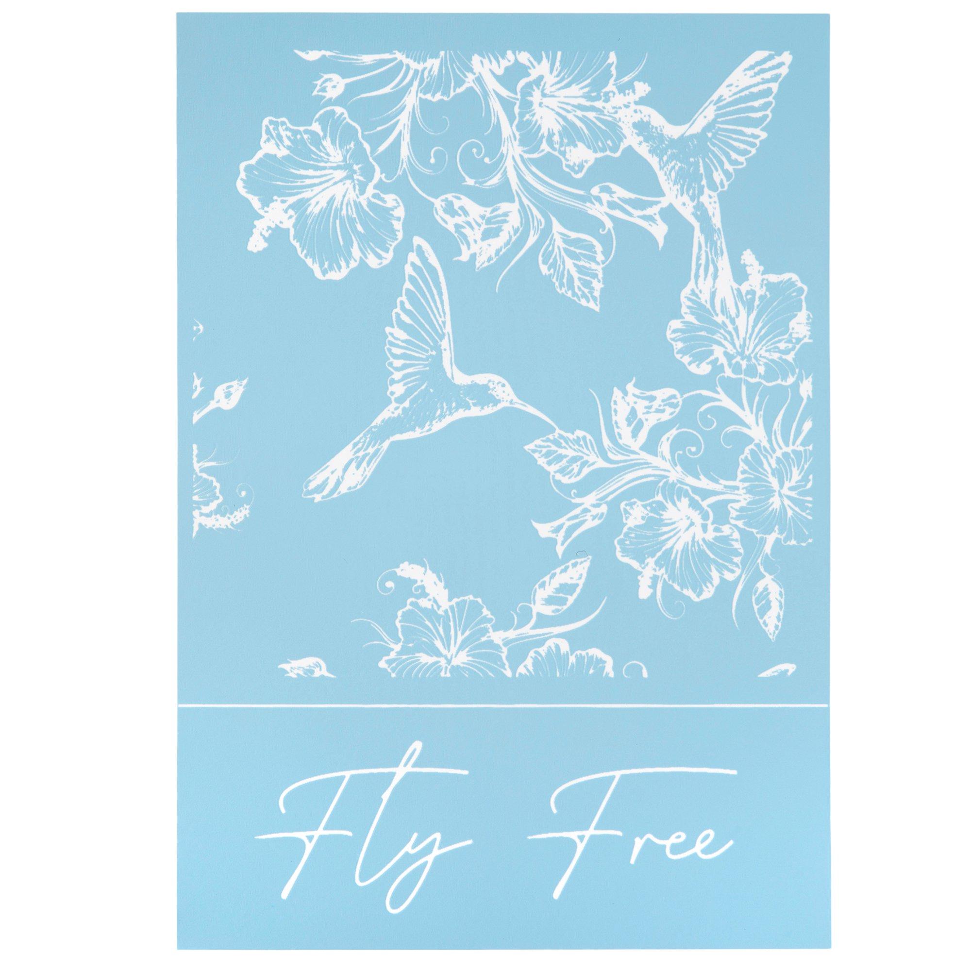 Fly Free Adhesive Silkscreen Stencil Hobby Lobby 2200905
