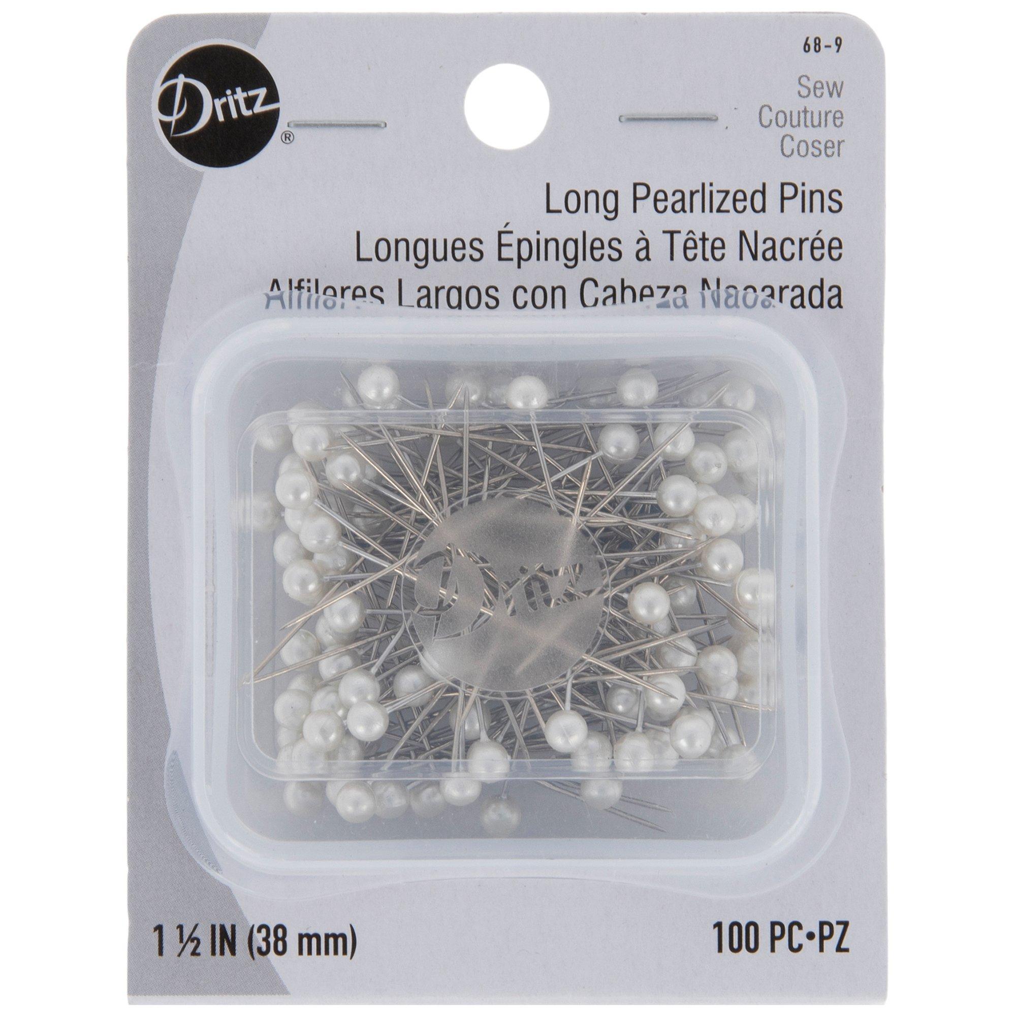 Antika - 200Pcs Sewing Pins Straight Pins for Crafts Pearl White Pearlized  Head Straight Pins for Sewing