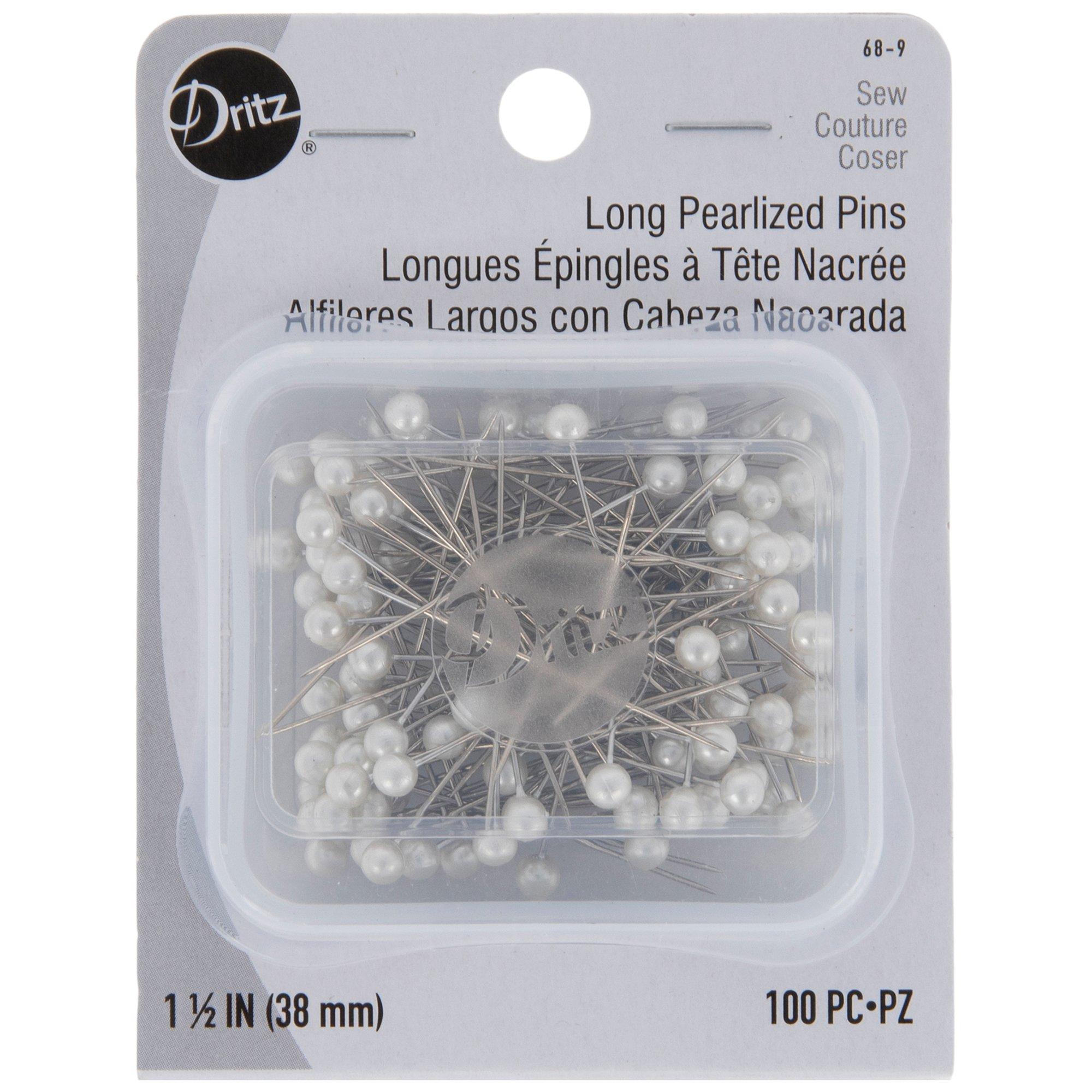 White Long Pearlized Pins Hobby Lobby 2200988