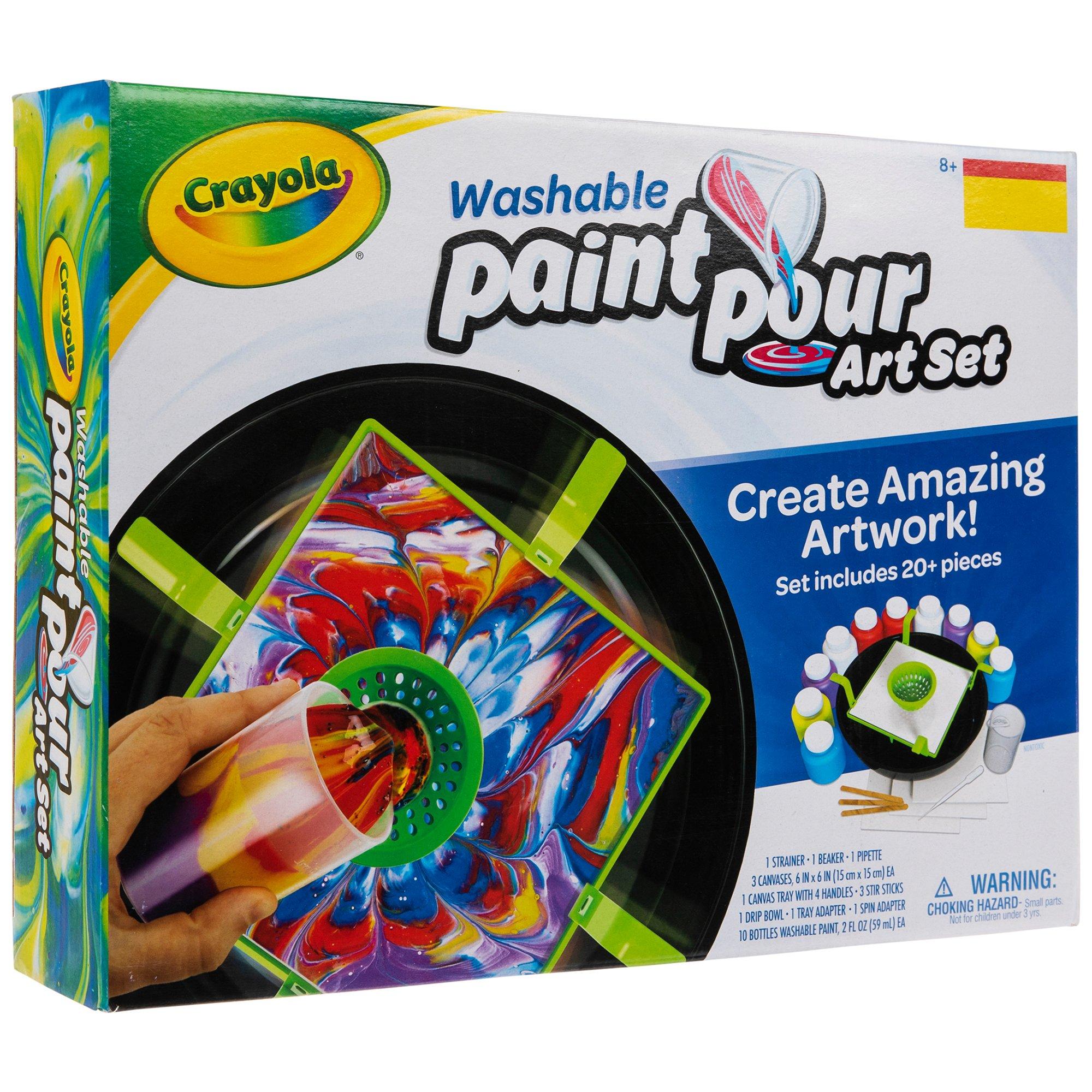 Crayola Paint-sation On The Go Fun Creative Activity Portable Painting Art  Set