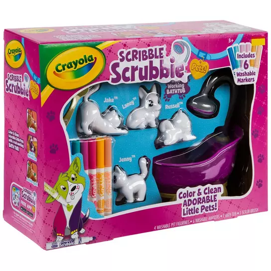 Crayola® Scribble Scrubbie™ Pets! Safari Tub Set & Vet Set -  BINSCRUBPETKIT2 - TeachersParadise