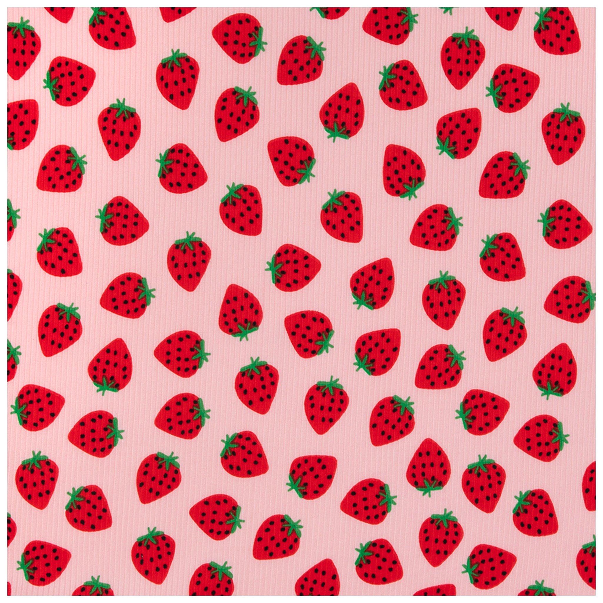 Strawberry Ribbed Knit Fabric Hobby Lobby 2201770