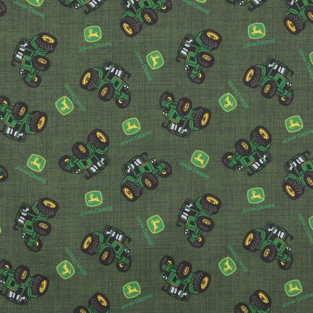 John Deere Tractor Cotton Calico Fabric | Hobby Lobby | 2202943, image size:1000x1000
