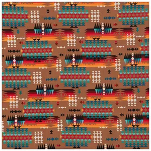 Tan Southwest Batik Cotton Fabric
