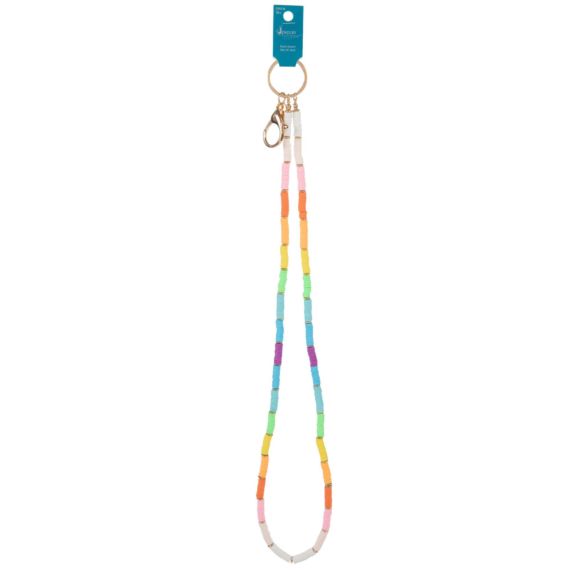 Rainbow Heishi Bead Lanyard 36" Hobby Lobby 2205136