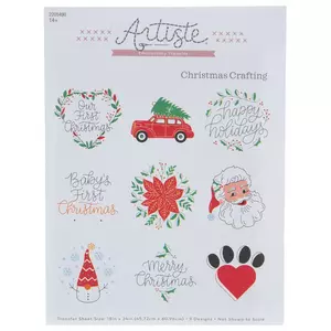 Christmas Crafting Embroidery Transfer Sheet
