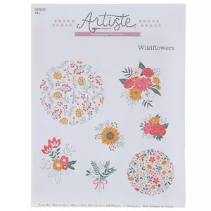 Wildflowers Embroidery Transfer Sheet