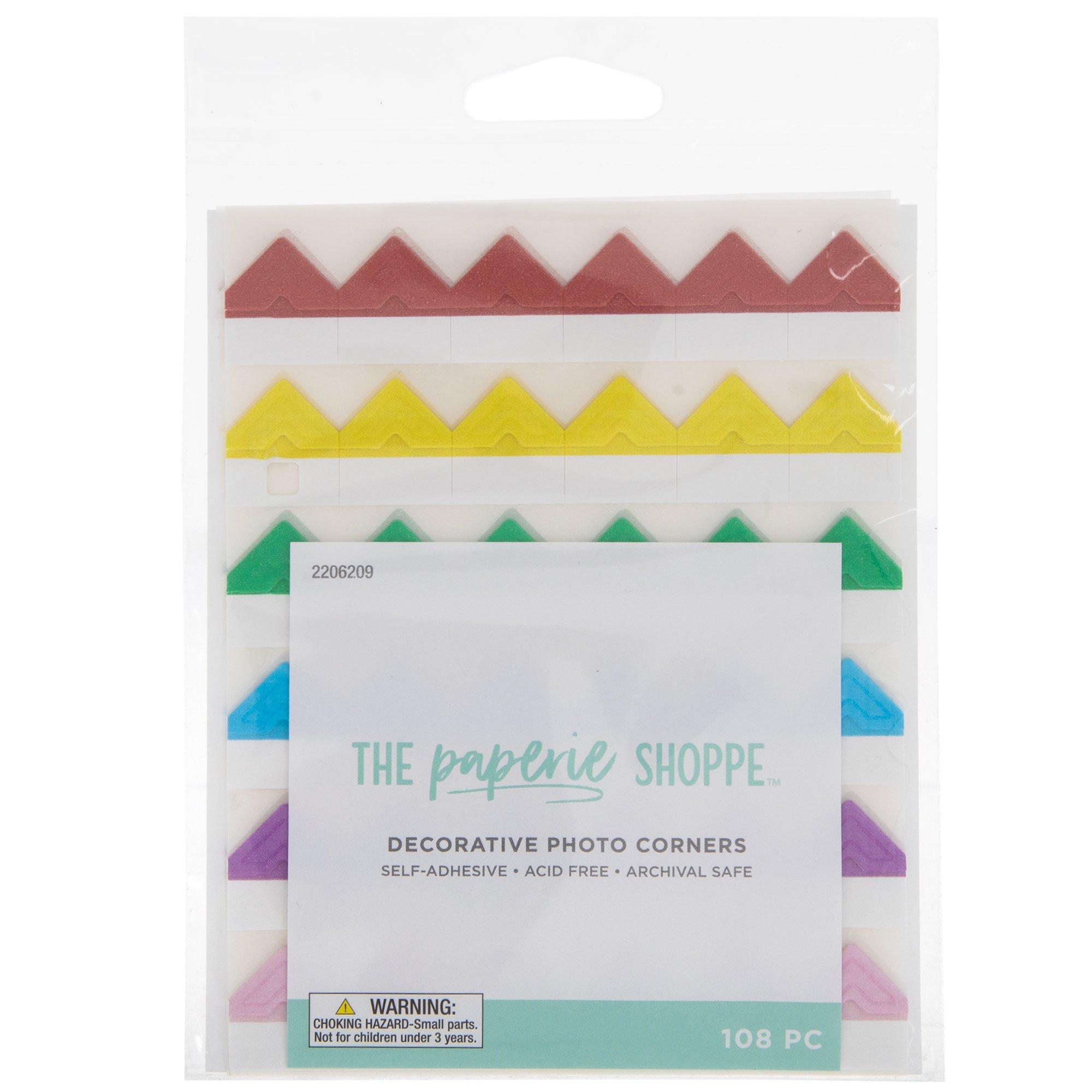 MultiColor Decorative Photo Corners Hobby Lobby 2206209