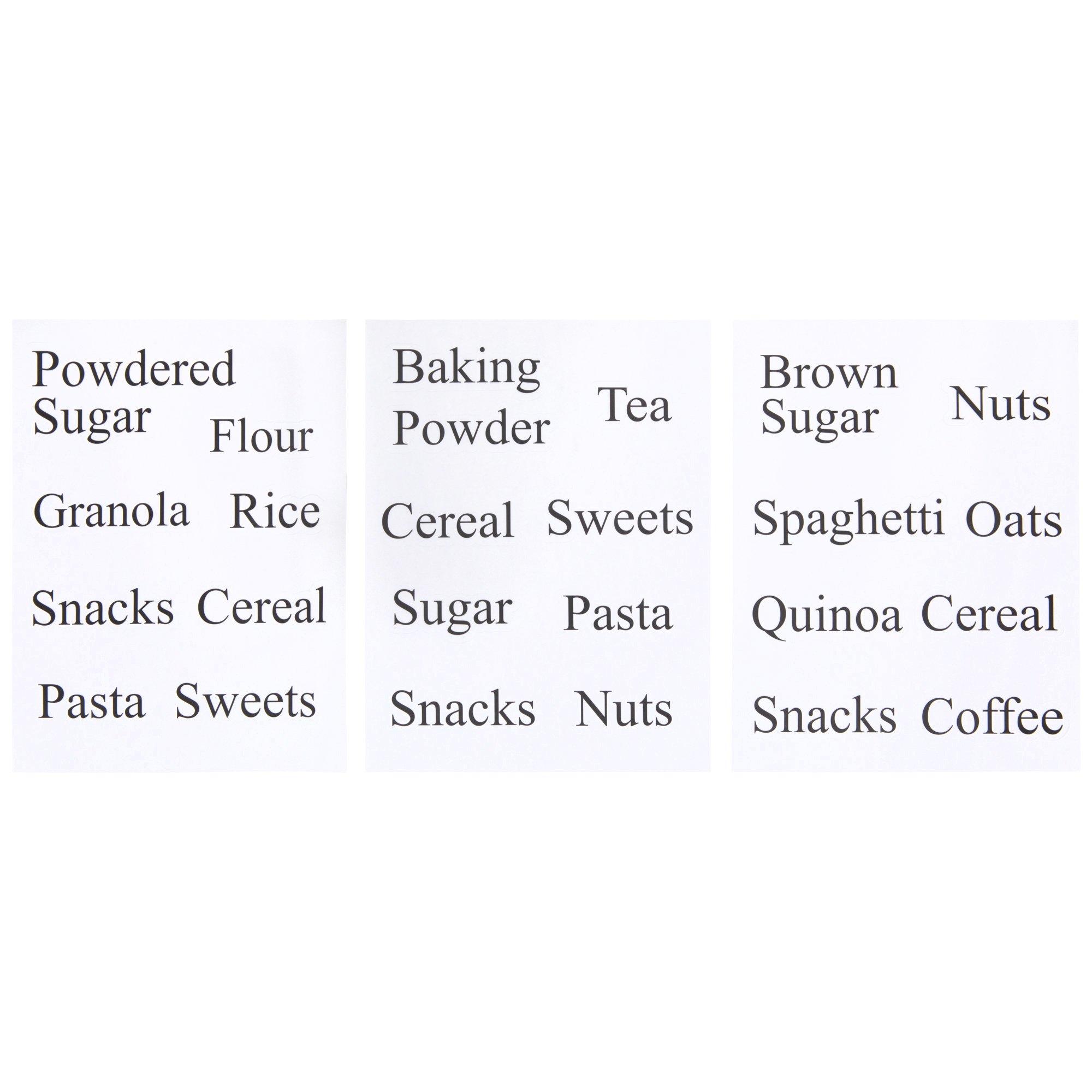 Black Pantry Labels view 1