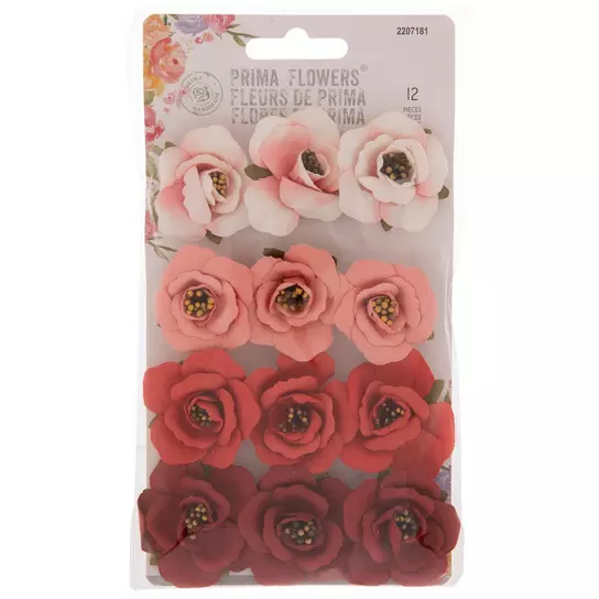 Red Rose Pearl Ruby Floral Wrapping Paper · Creative Fabrica