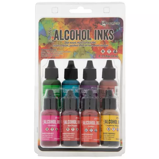 Bright Spectrum Ranger Alcohol Inks, Hobby Lobby
