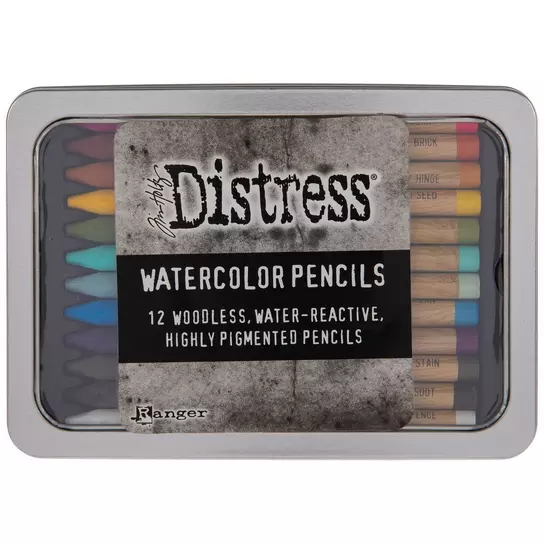 Tim Holtz Distress Crayons old color water soluble pastel set hand