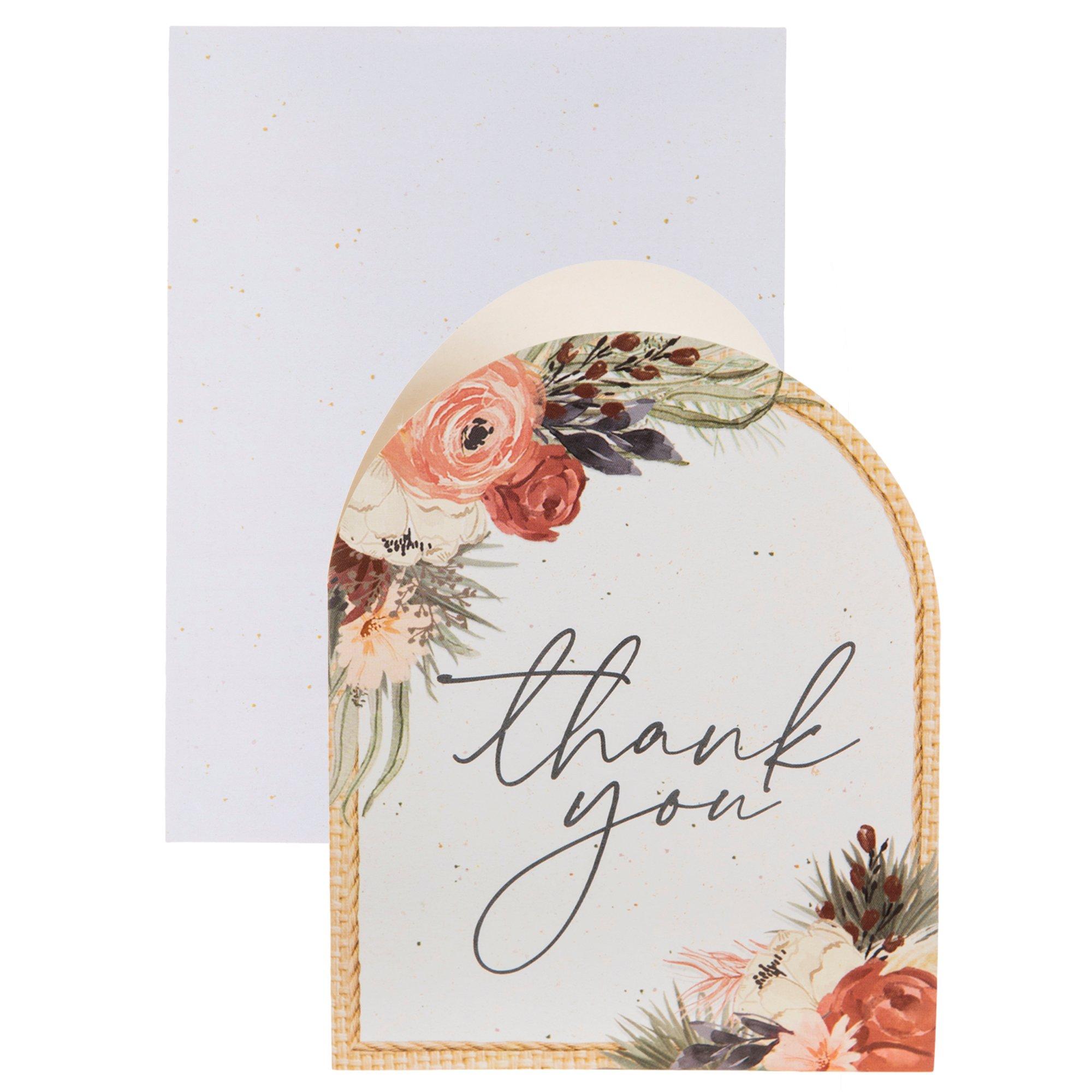 Pink Watercolor Floral Cards & Envelopes, Hobby Lobby