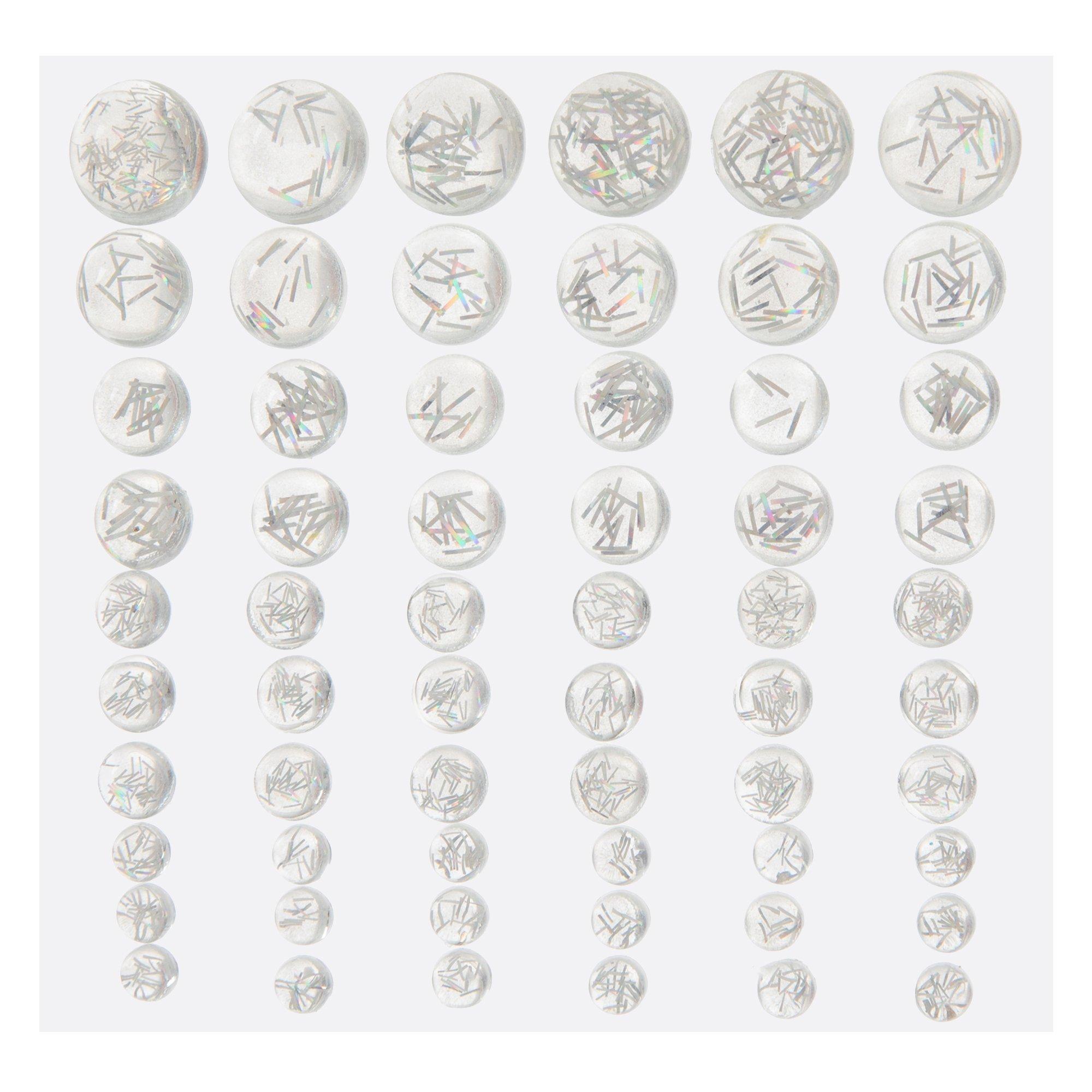 Silver Tinsel Bubble Stickers Hobby Lobby 2211795