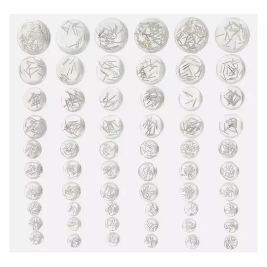 Silver Gem Stickers: Pack of 2 From 1.00 GBP