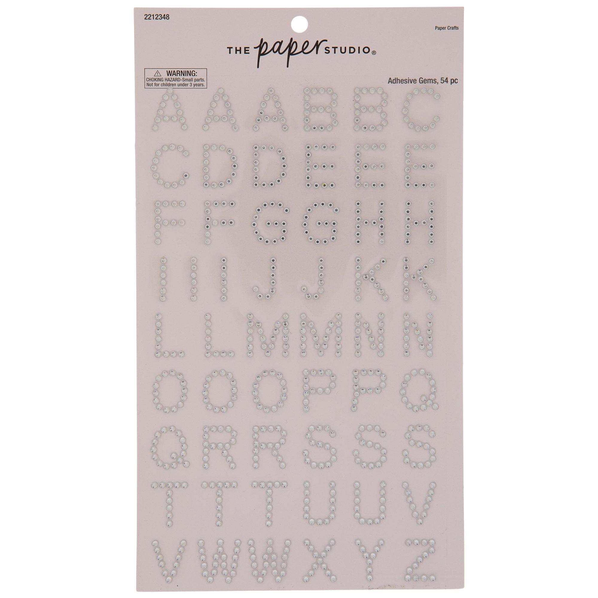 Clear Rhinestone Alphabet Stickers Hobby Lobby 2212348
