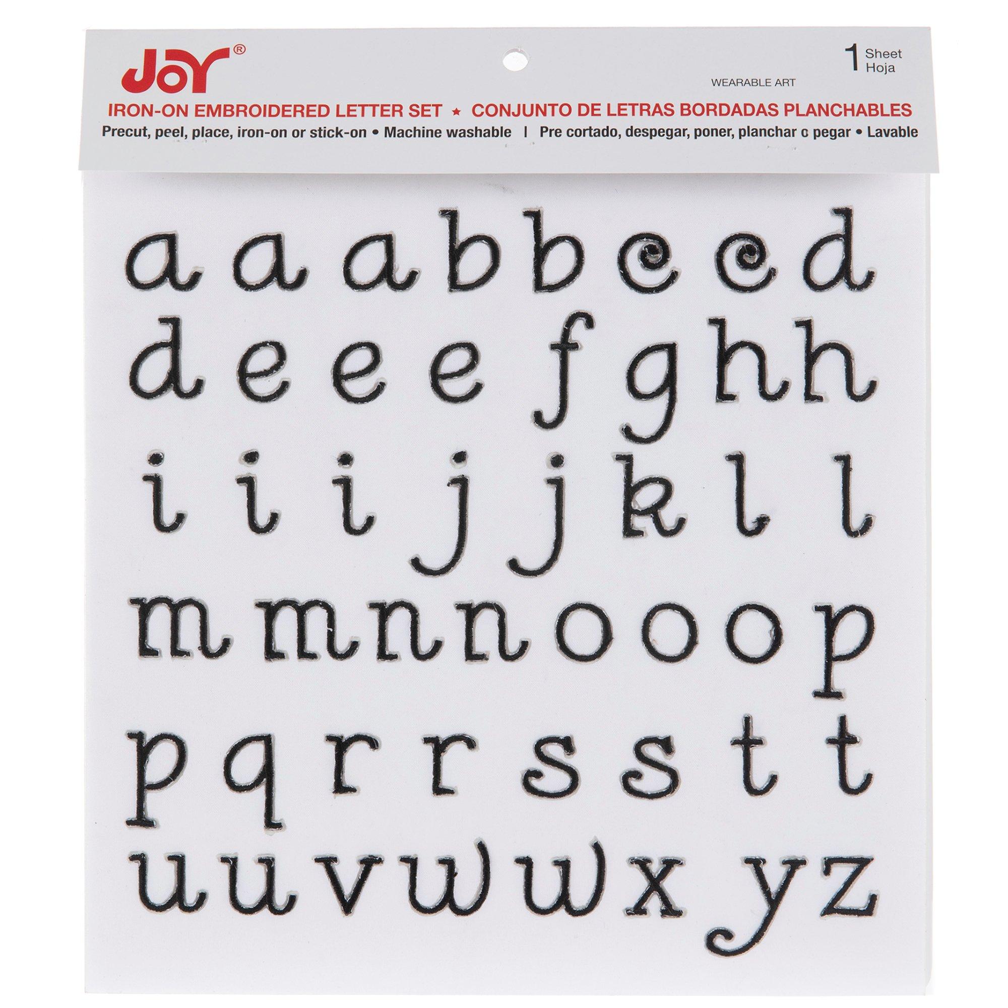 Embroidered Block Letter Iron-On Patches - 1, Hobby Lobby, 496901