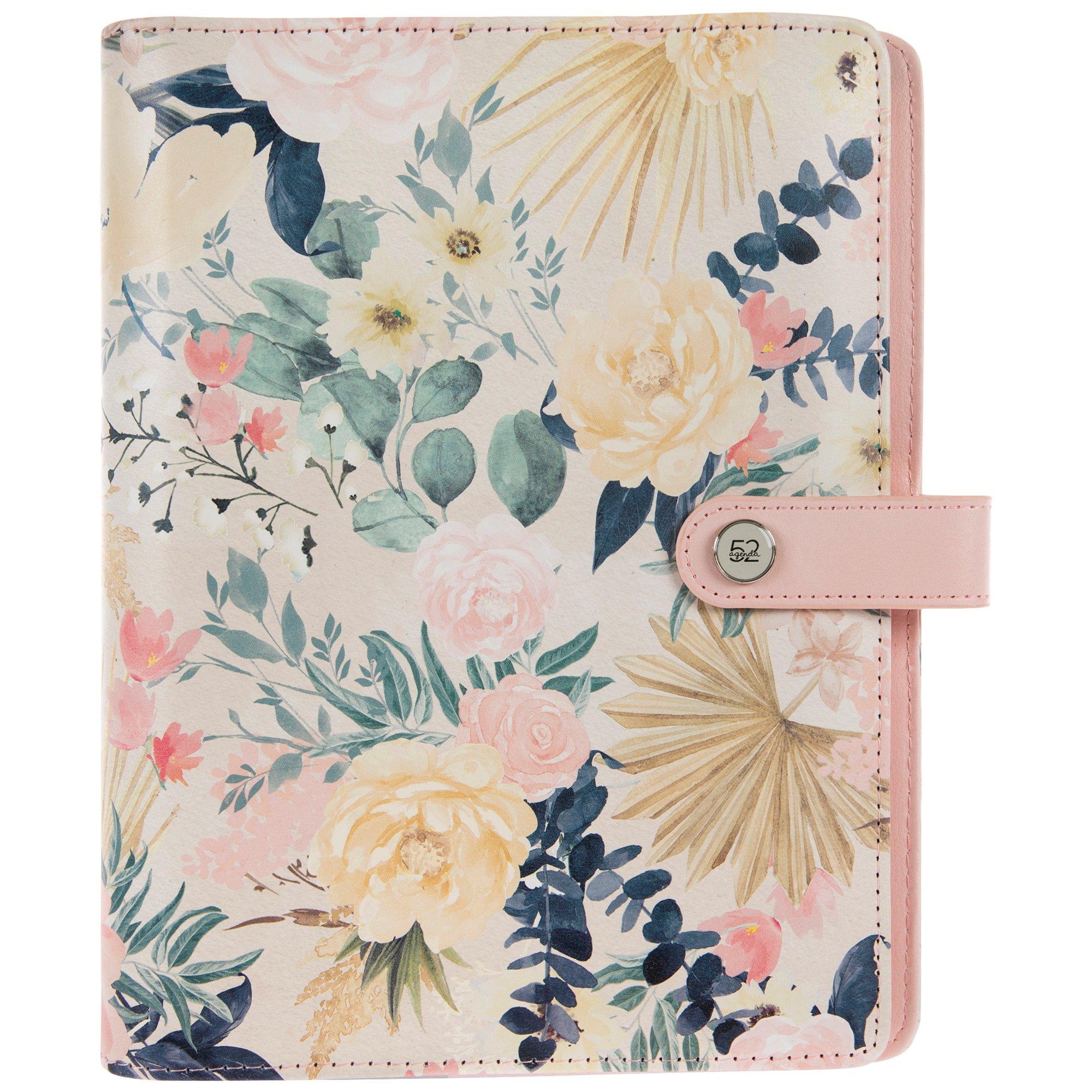 Carpe Diem Planner Personal Size, Small 6 ring Binder BLUSH Pink Agenda