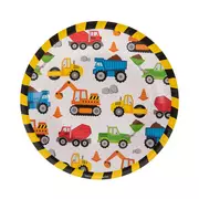 Construction Vehicles Paper Plates - Small