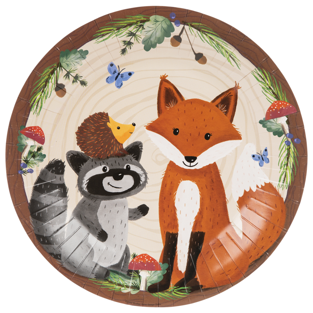 Forest Animals Woodland Animal Paper Plates Kids Paper Plates