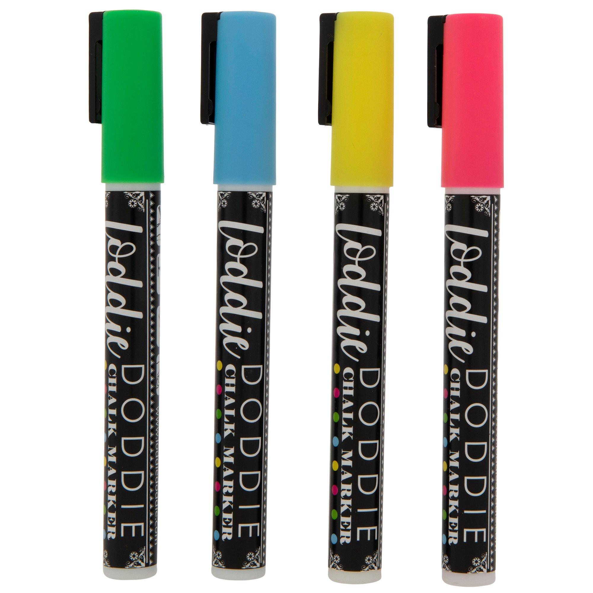 Broad Tip Neon Chalk Markers, Pack of 4