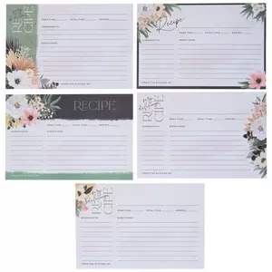 Set of 48 Clear 4 x 6 Inch Recipe Card Covers 
