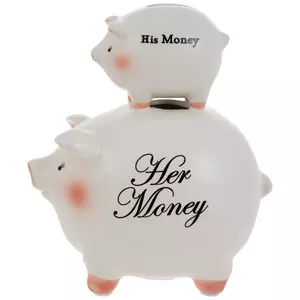 His & Her Money Piggy Bank
