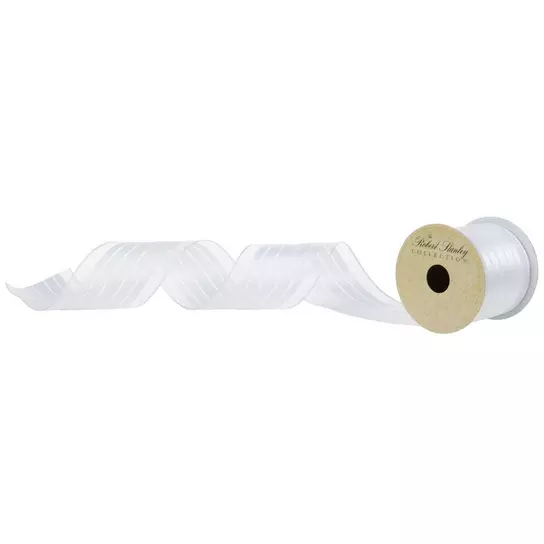  White Wired Ribbon