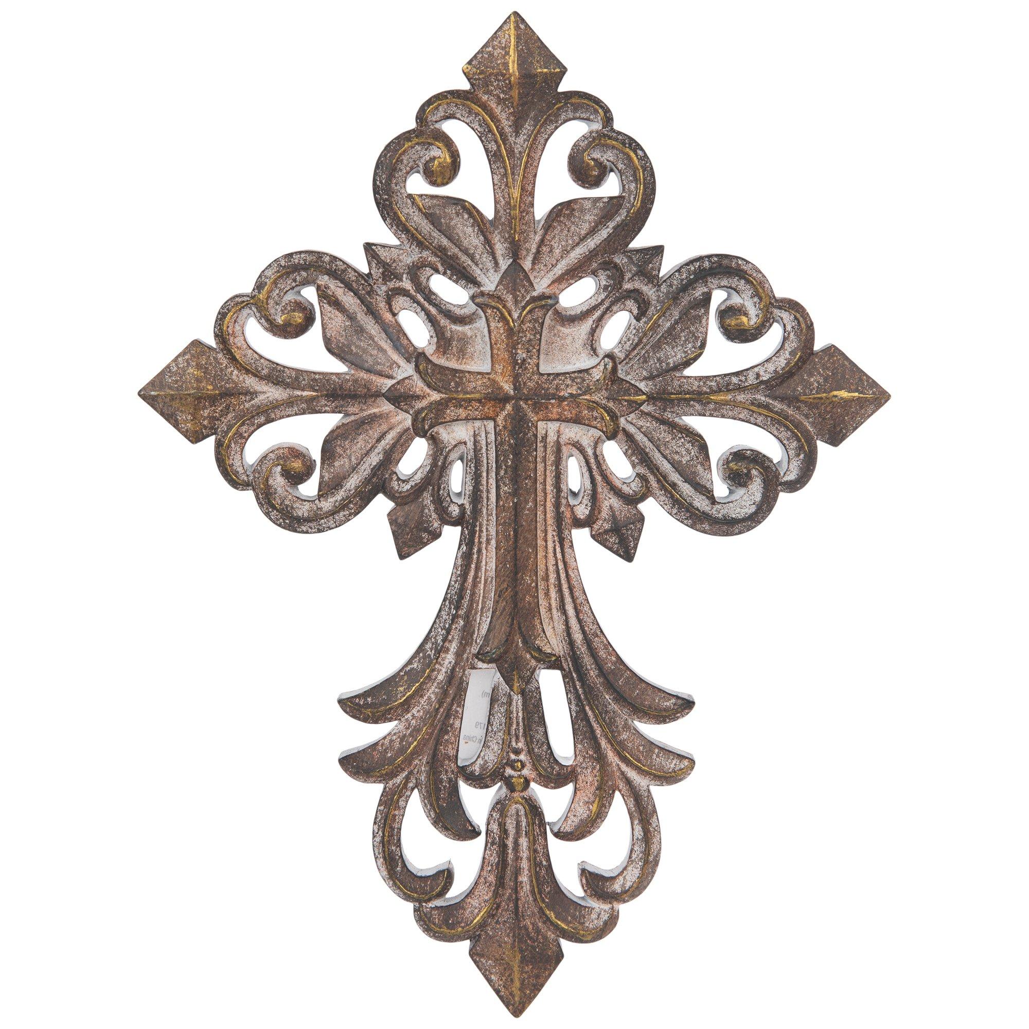 Gray & Gold Ornate Layered Wall Cross Hobby Lobby 2223378