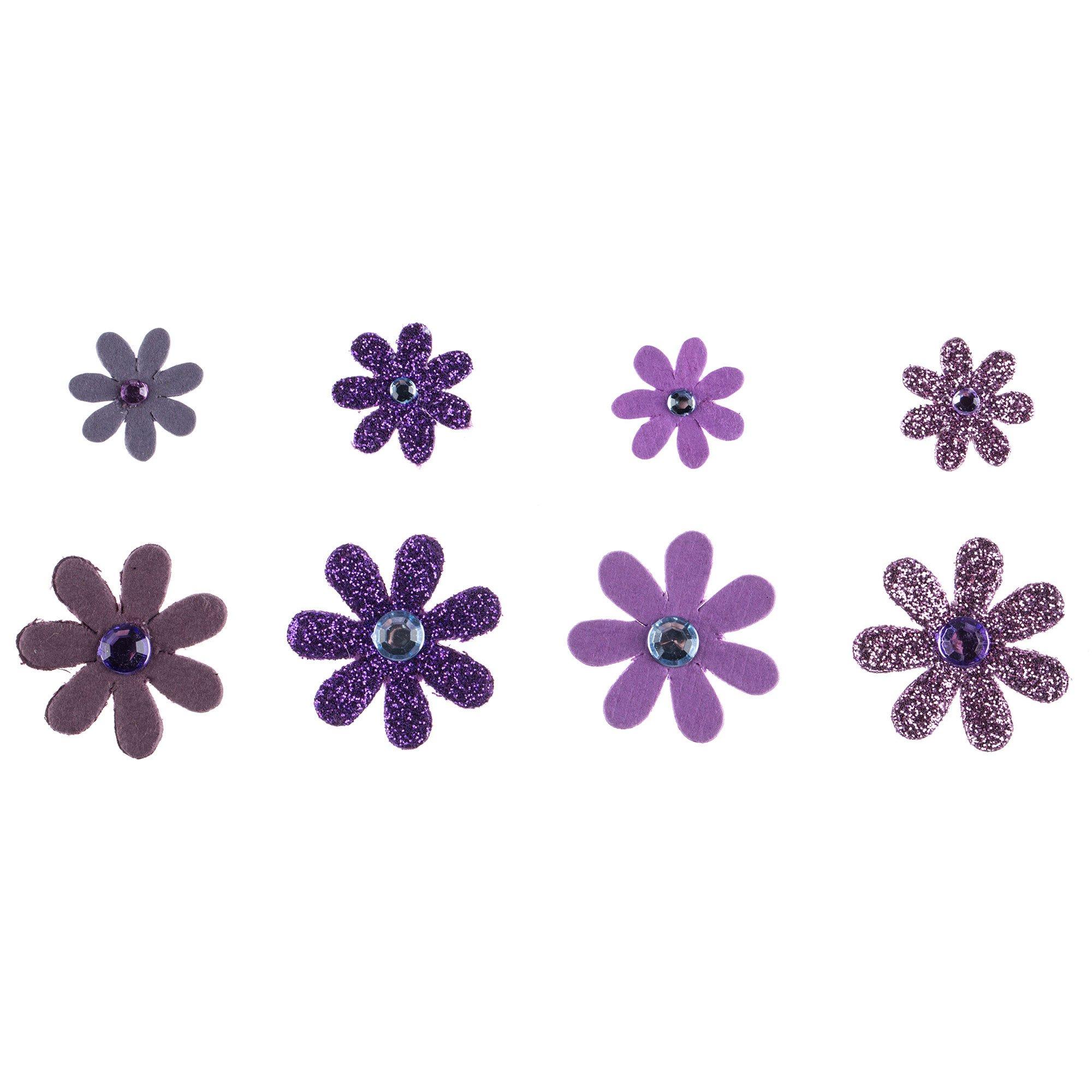 Rhinestone & Glitter Paper Flower Embellishments Hobby Lobby 222471