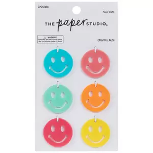 Multi-Color Smiley Face Charms
